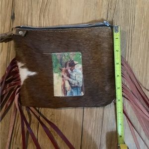 Crimson willow wristlet
